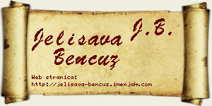 Jelisava Bencuz vizit kartica